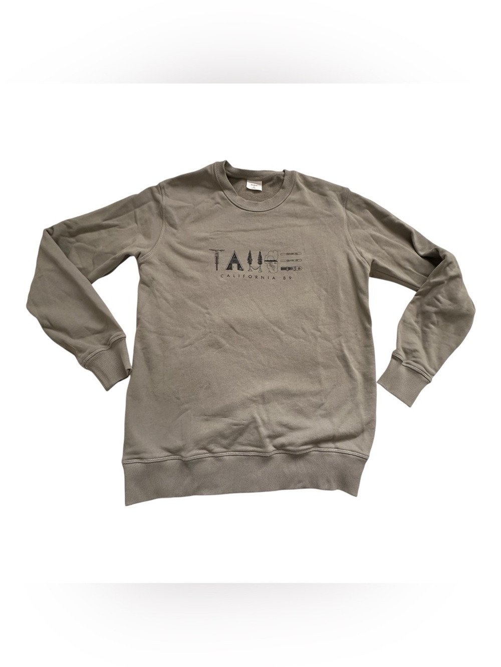 Lake Tahoe Crewneck Sweatshirt - Subtle Logo Detail